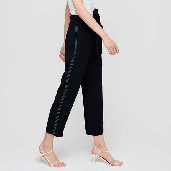 Wilfred Black Jallade Side Stitch Pants Size 8 NO BELT - Picture 2 of 13